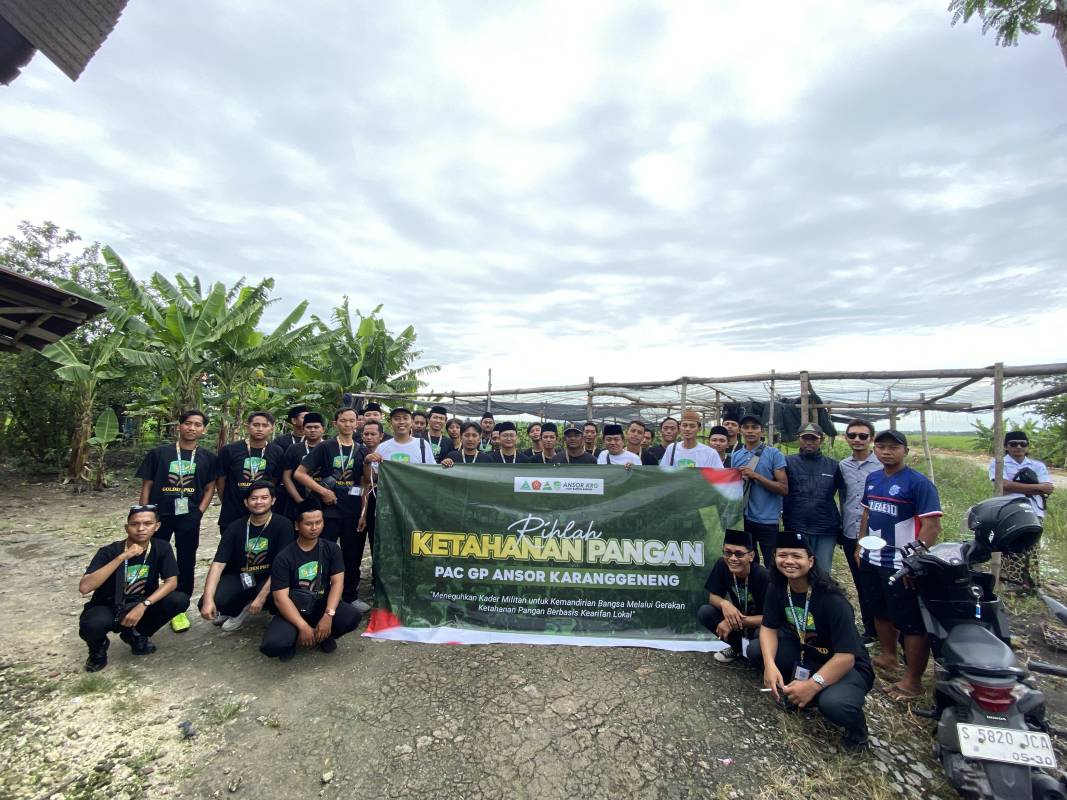 Rihlah Ketahanan Pangan Warnai Rangkaian Golden PKD PAC GP Ansor Karanggeneng