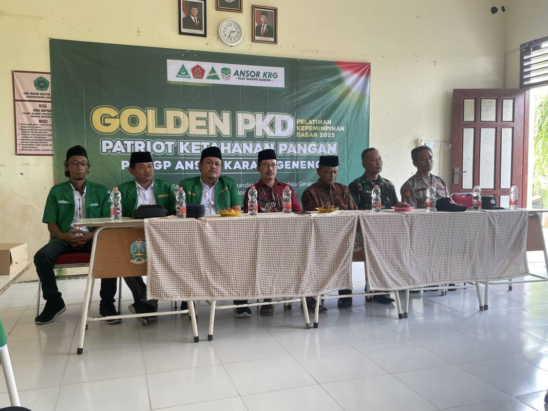 PAC GP Ansor Karanggeneng Sukses Gelar Golden Pelatihan Kader Dasar Bertema Ketahanan Pangan Berbasis Kearifan Lokal